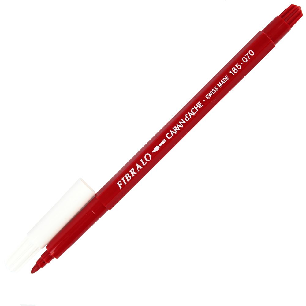 Caneta Aquarelável Fibralo Caran d'Ache Vermelho 070
